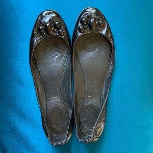 Sigerson Morrison patent leather skimmers